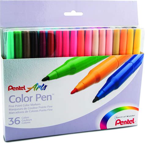 Pentel Color Pen Set Of 36 Assorted For 1425 Dealsfriends