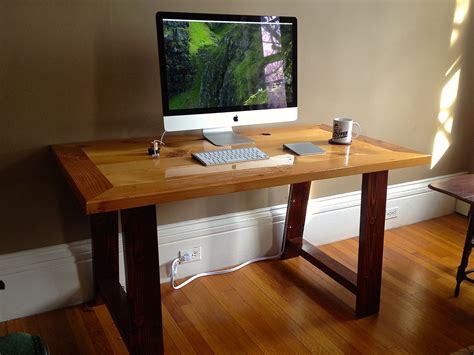 Hand Made Industrial Mill Inspired Reclaimed Wood Desk By Coopers