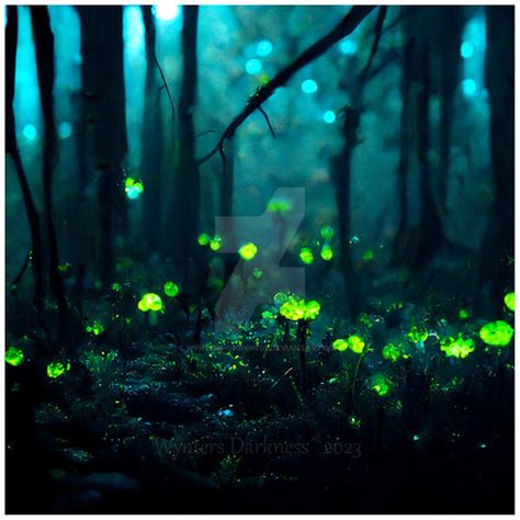 Bioluminescent Forest By Wynters Darkness On Deviantart