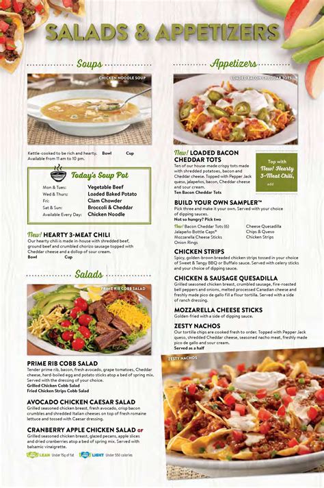 Denny's menu in Brooks, Alberta, Canada