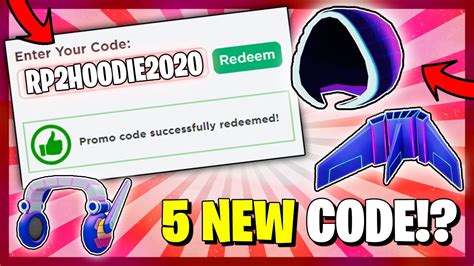 5 New Code All New Promo Codes In Roblox November 2020 Youtube