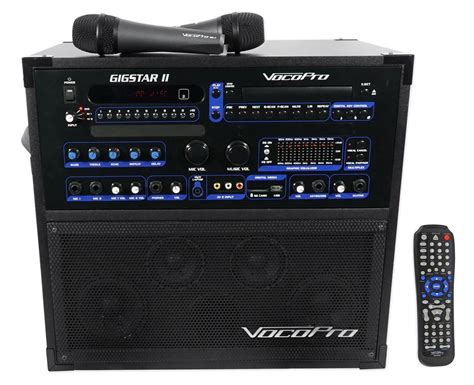 Vocopro Gigstar Ii Portable Dvdcd 100w Karaoke Machine System2