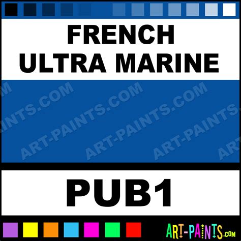 French Ultra Marine Professional Impasto Acrylic Paints Pub1 French