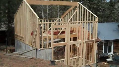 How To Frame A Simple 2 Story Cabin Addition Cabin Loft Wood Frame