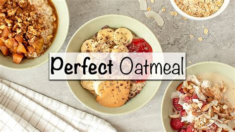 Easy Oatmeal Recipe With Healthy Toppings Youtube