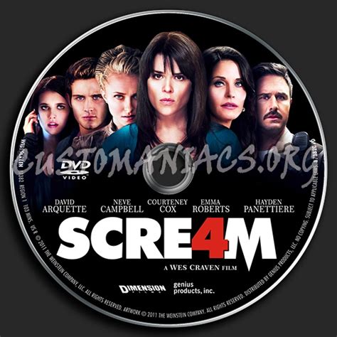 Scream 4 Dvd Label Dvd Covers And Labels By Customaniacs Id 132908