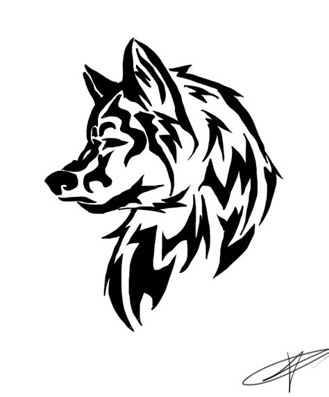 Tribal Wolf Tattoo By Triforceofsteampunk On Deviantart