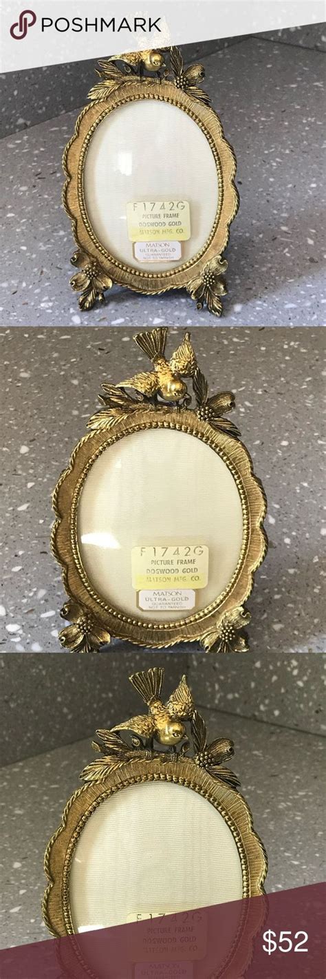 Vintage Matson Gold Plated Photo Picture Frame Photo Picture Frames
