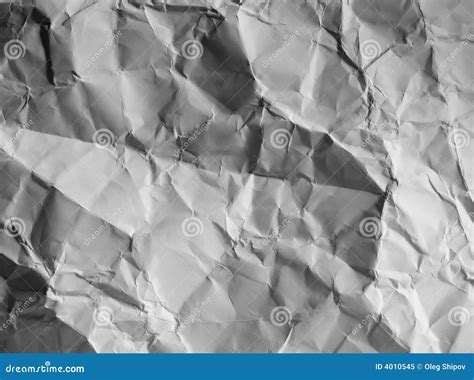 Crushed Paper Stock Image Image Of Texture Idea Relief 4010545