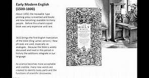 Early Modern English History