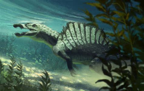 Spinosaurus Underwater Napon Suzuki On Artstation At