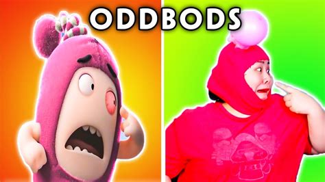 Oddbods Newts Pink Eye Oddbods In Real Life Rainbow Parody Youtube