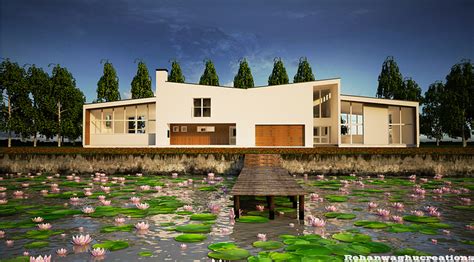 The Pond House Rehan Waghu Cgarchitect Architectural