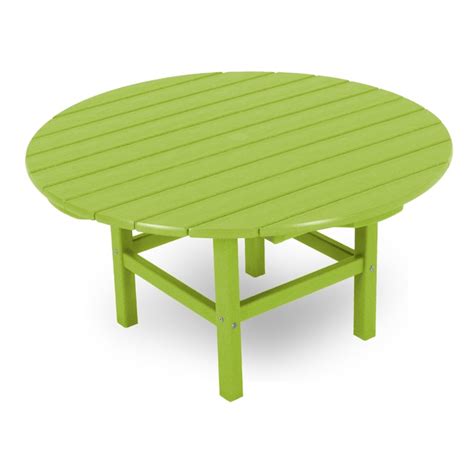 Polywood Tables Round Outdoor Coffee Table 38 In W X 38 In L With