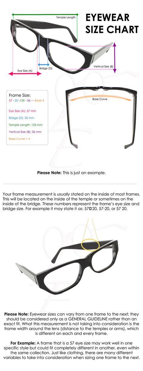 Eyewear Size Chart Handmade Eyeglasses And Sunglasses Luxuryeyesite