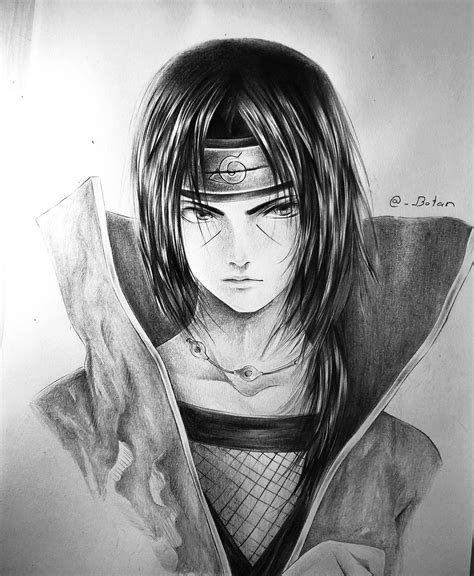 Itachi Uchiha Pencil Drawing