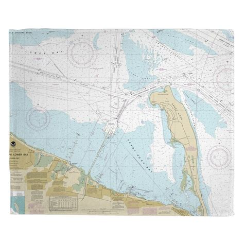 Breakwater Bay Marchetti Sandy Hook Nj Nautical Chart Throw 190957813713 Ebay