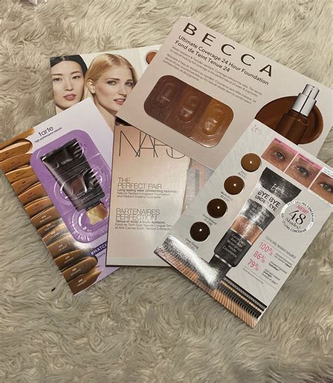 Sephora Foundation Sample Set 5 Samples Beccait Cosmeticsnars Bare