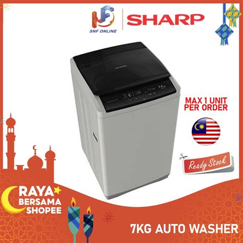 Sedang berburu mesin cuci canggih dengan harga murah untuk di rumah? Sharp 7KG Fully Auto Washing Machine Washer ESX705 ES718X ...