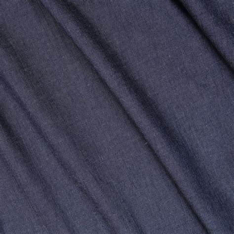 Mid Blue Cotton Denim Bloomsbury Square Dressmaking Fabric