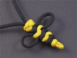 Paracord is a thin, strong, braided line that's useful in dozens of different hunting and fishing scenarios, and can make the difference between life or death in a survival situation. Paracord Bumblebee Necklace by JD Lenzen of Tying It All Together | Paracord, Cords crafts ...