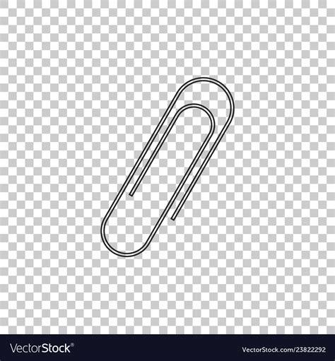 Paper Clip Icon Isolated On Transparent Background