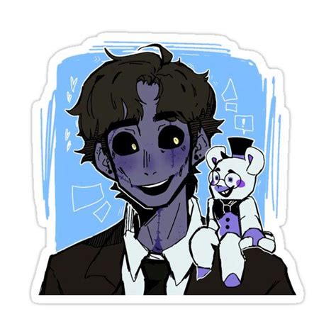 A Drawing Of A Man Holding A Teddy Bear In His Right Hand And Smiling