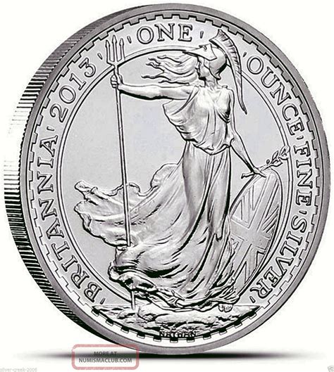 2013 1 Oz Britannia £2 Brilliant Uncirculated 999 Pure Silver Coin