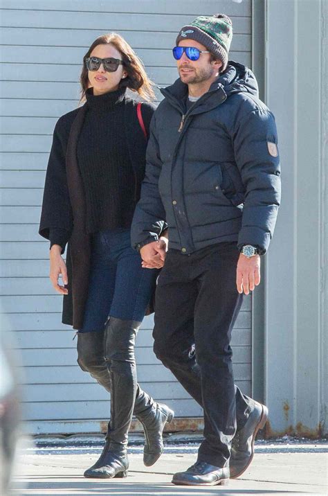 Irina Shayk And Bradley Cooper Walk Cross Manhattan Instyle