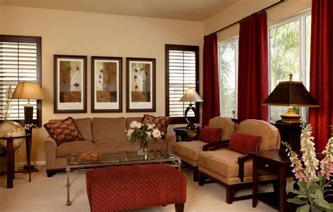 Living Room Decor In Red And Brown 20 Beautiful