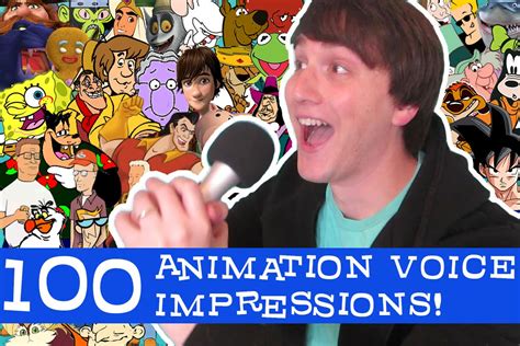 100 Cartoon Voice Impressions In 13 Minutes By Mason Smith