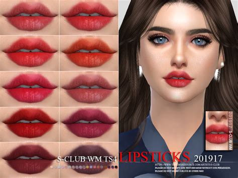 The Sims Resource S Club Wm Ts4 Lipstick 201917