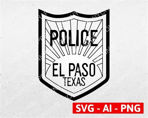 El Paso Texas Police Department Patch El Paso TX Law Etsy