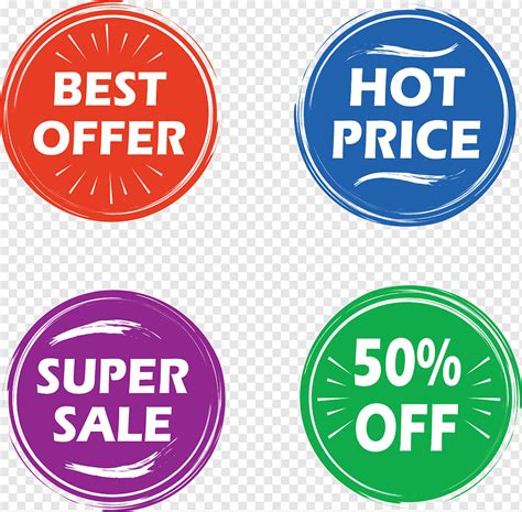 Modern Sale Badges Best Offer Hot Price Super Sale 50 Off