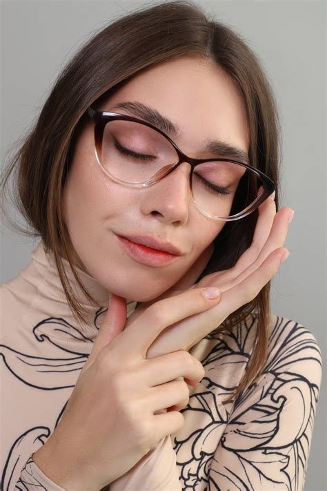 Oversized Cat Eye Reading Glasses Frames Women With Fake Or Etsy Glasses For Oval Faces