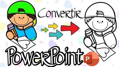 ¿como Convertir Una Imagen De Color A Dibujo Powerpoint