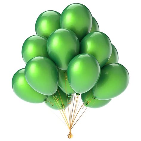 Party Helium Balloons Bunch Green Celebration Event Holiday Birthday