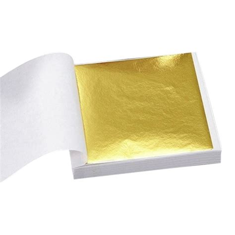 Gold Foil Paper Set100pcs Gilding Sheets Artistic Design Paper