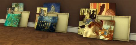 12 Stacks Of Masters Canvases At The Sims 4 Nexus Mods And Community