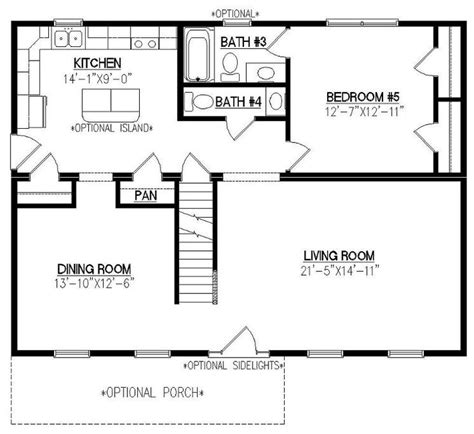 First Floor W Basement Custom Modular Homes Modular Floor Plans