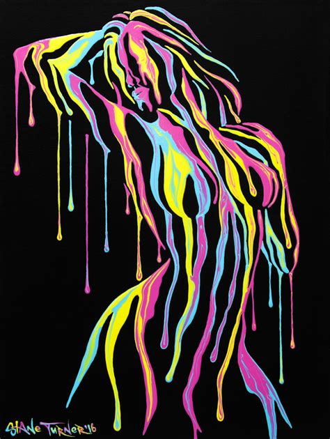 Psychameleon Surreal Nude Paitning By Artist Shane Turner Neon