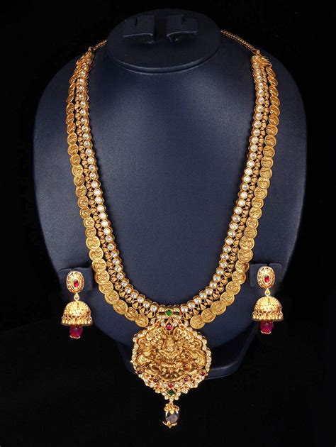 Gold Mango Harams Necklaces Designs Sudhakar Gold Works