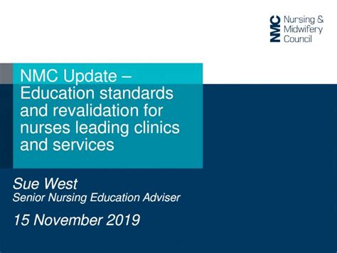 Pdf Nmc Update Education Standards And Revalidation For Nurses · 2019 11 8 · Education