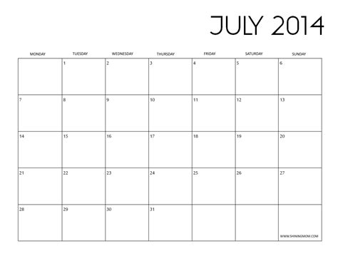 Here, some july calendars are available in landscape page layout that could be printed on a4 size paper. Printable July 2014 Calendars!