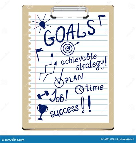 Goals Goal Setting Strategy Selection Planning Idea And Plan For