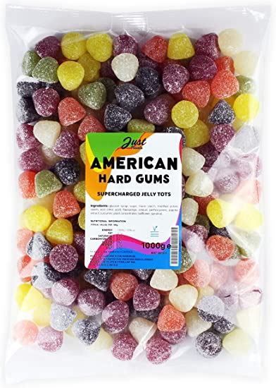 Just Treats American Hard Gums 1 Kilo Party Bag Uk Grocery