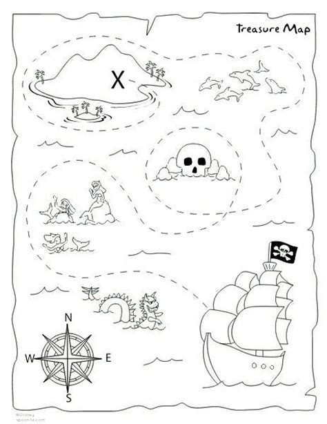 Diy Treasure Map Printable Birthdays Pirate Activities Pirate