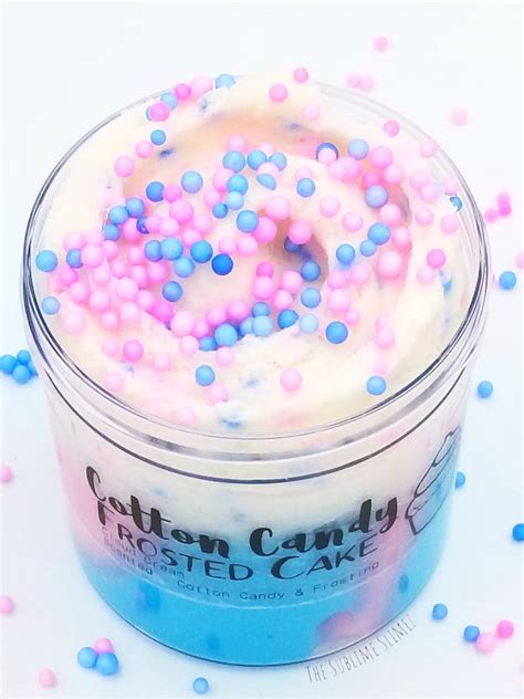 Cotton Candy Frosted Cake Cloud Cream Slime Scented Cotton Candy And