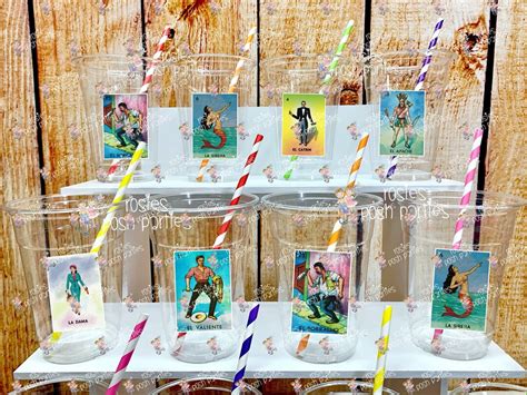 Loteria Theme Loteria Birthday Party Decoration Mexican Bingo Night Loteria Fiesta Party Cup