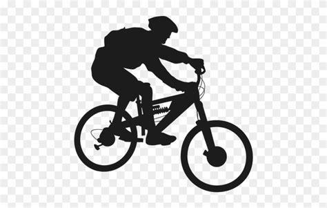 Cycling Mountain Bike Silhouette Png Free Transparent Png Clipart